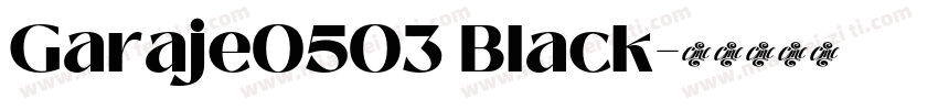 Garaje0503 Black字体转换